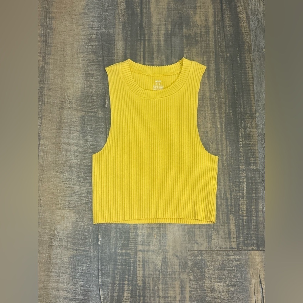 Yellow Aerie Cropped Tank